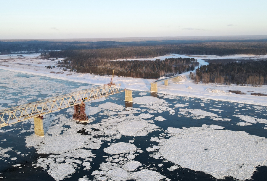 Красноярский край: работы по строительству Высокогорского моста, запланированные на этот год, выполнены